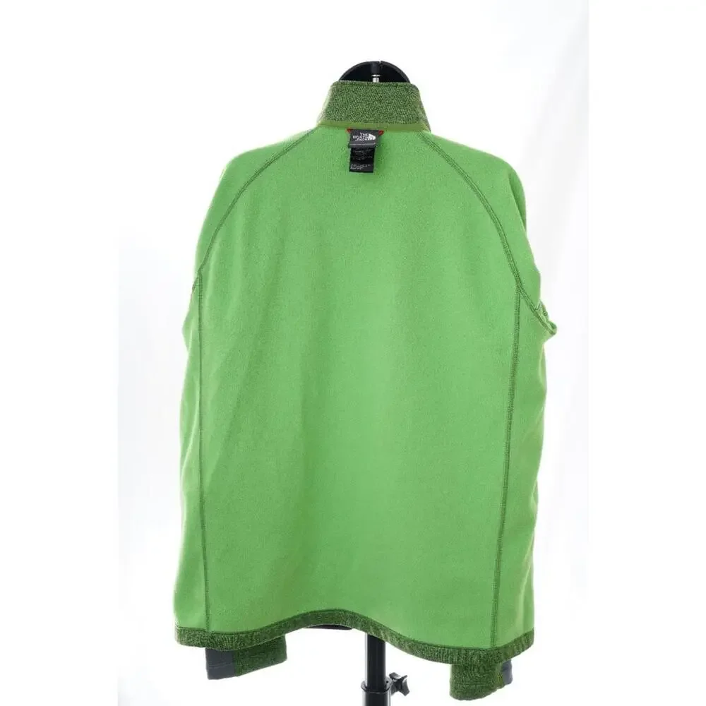 The North Face Green Pullover Polyester Fleece Jacket Mens Sz L Shirt